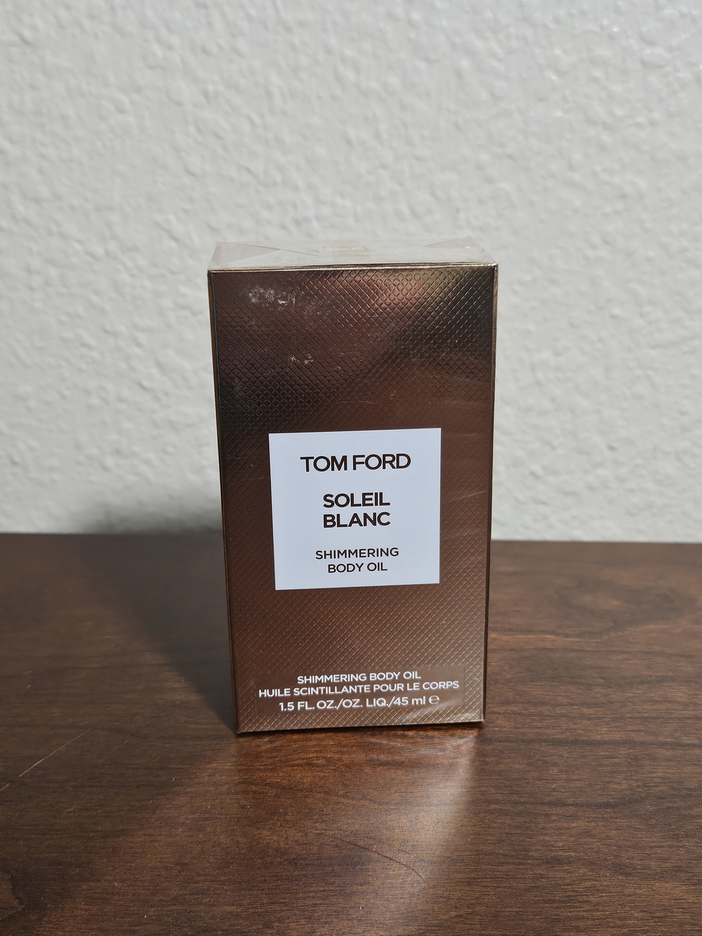 Tom Ford Soleil Blanc Shimmering Body Oil — Bronze Packaging